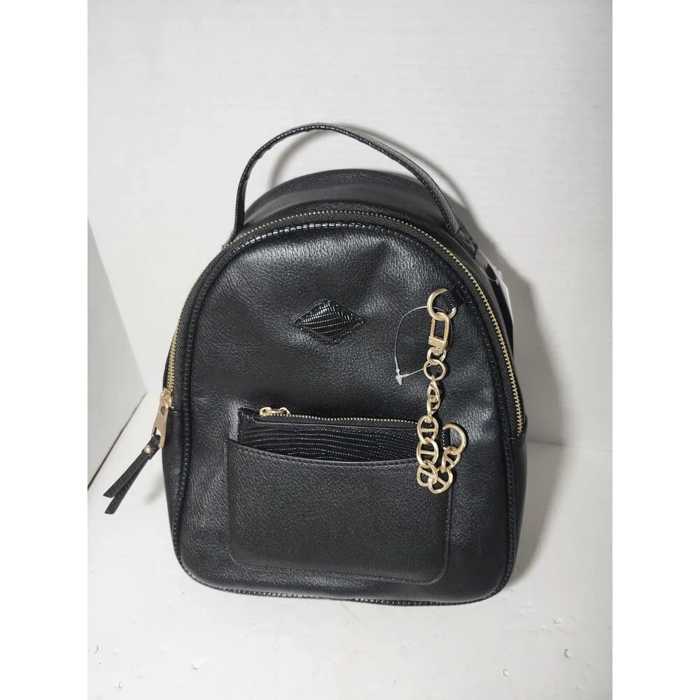 NWT Time and Tru Women's Ruby Backpack Black Handbag With Coin Purse